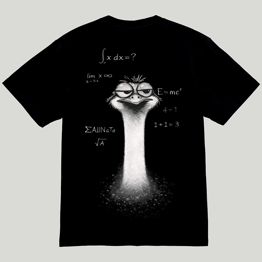 全てを理解したダチョウTシャツ(オリジナルカード付)