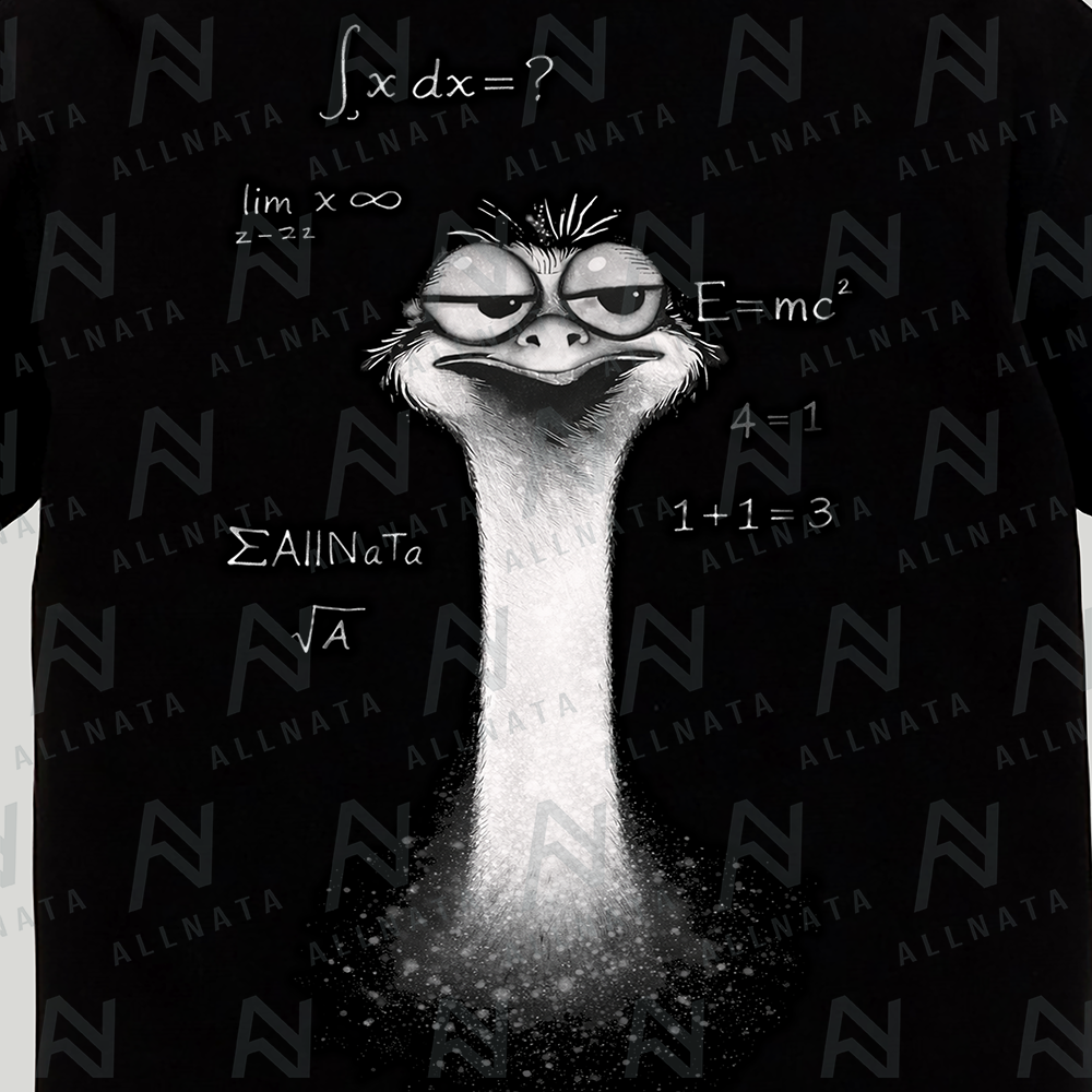 全てを理解したダチョウ ビックシルエットTシャツ（オリジナルカード付）