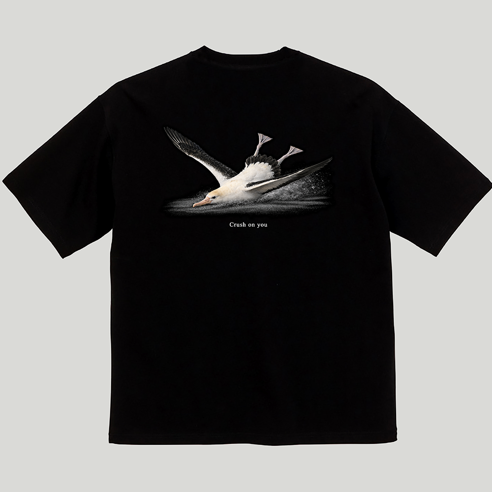 着地失敗アホウドリ ビックシルエットTシャツ（オリジナルカード付）