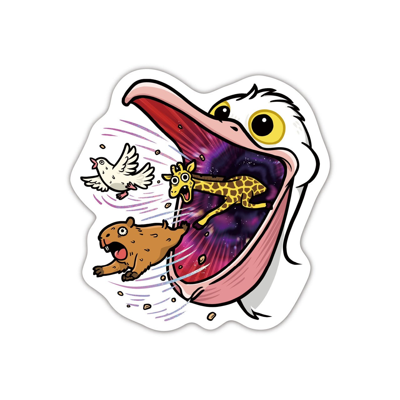 宇宙ペリカンステッカー（送料無料）