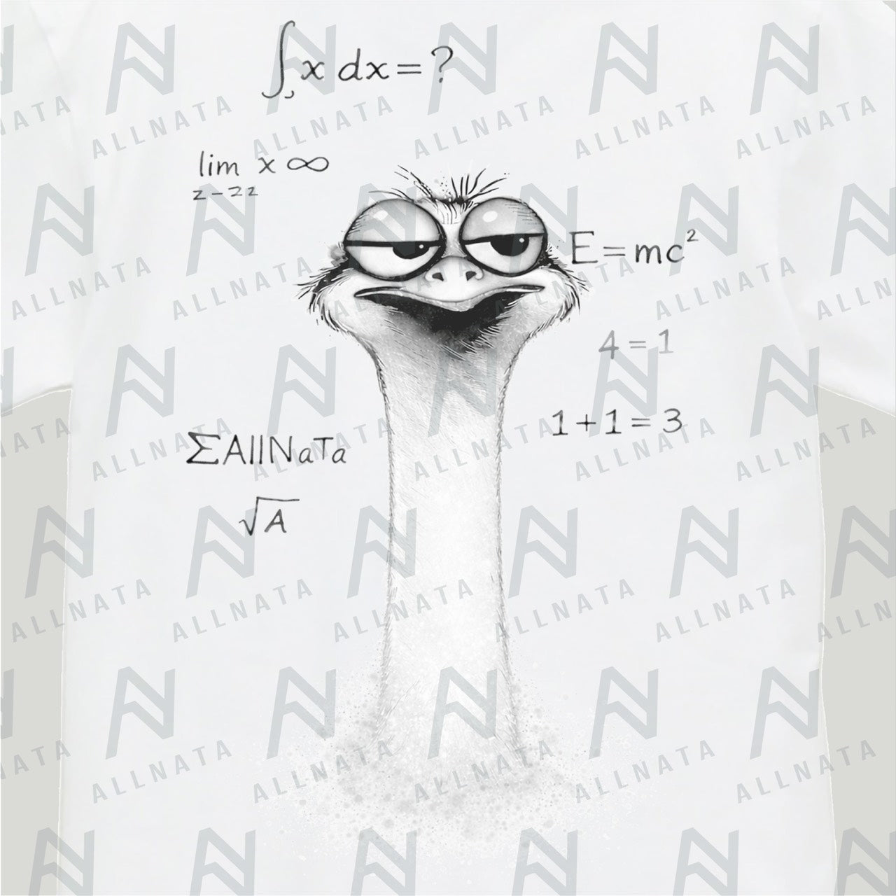 ダチョウビックシルエットTシャツ（オリジナルカード付）